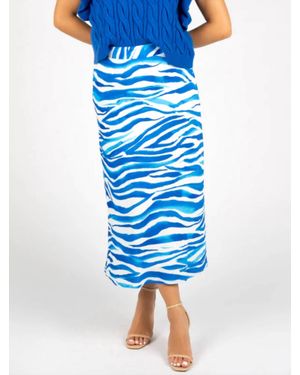 Sincerely Ours Amaya Midi Skirt - Blue