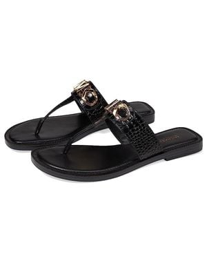 Michael Kors Parker 40S3Pkfs1E-001 Sandal Leather Thong Jobb1345 - Black