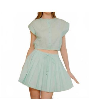 LOVE THE LABEL Ansleigh Mini Skirt - Green