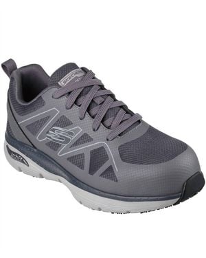 Skechers Arch Fit Slip-Resistant Vigorit Sneakers - Gray