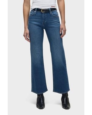 Hudson Jeans Rosie High-Rise Wide Leg Ankle Jeans - Blue