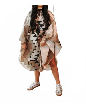 2FlyCo Paluxy Poncho - Brown