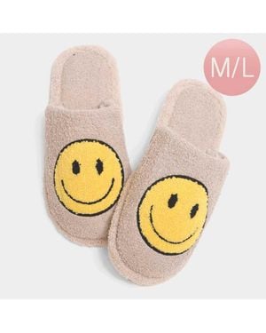 Fashnzfab Smile Soft Home Indoor Floor Slippers - Metallic