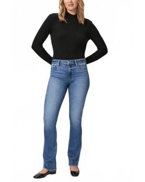 PAIGE High Rise Manhattan Boot 32" Jeans - Blue