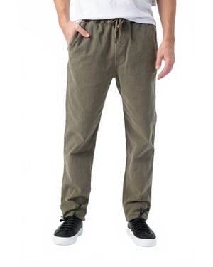 FRAME Drawstring Straight Pants - Gray