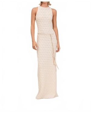 Devon Windsor Nova Knit Maxi Dress - White
