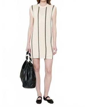 Anine Bing Lanie Sleeveless Dress - White