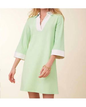 spartina 449 Taylor Jersey 3/4 Sleeve Dress - Green