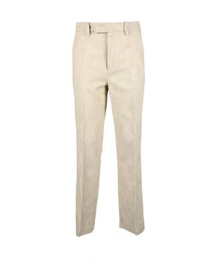 Department 5 Straight-Leg Viscose Stretch Pants With Tailored Fit - Natural