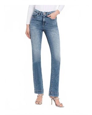 LOVERVET Tummy Control High Rise Bootcut Jeans - Blue