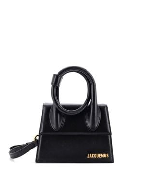 Jacquemus Le Chiquito Noeud Bag Leather - Black
