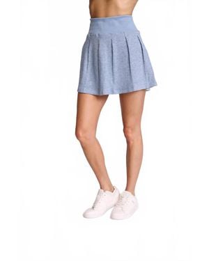 Sundays Gavyn Textured Mini Skirt - Blue