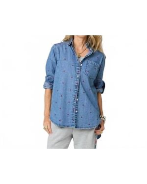 Kerri Rosenthal Mia Tiny Shirt - Blue
