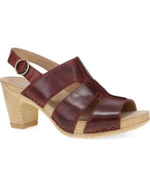 Dansko Tatiana Peep-Toe Sandal - Brown