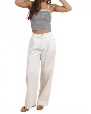 Sadie & Sage Prepster Striped Tank Top - White