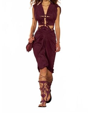 Isabel Marant Sirena Midi Dress - Red