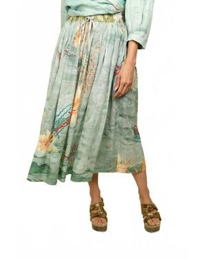 BOKJA Linen Z Skirt - Green