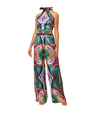 MISA Los Angles Ora Halter-Style Top - Multicolor