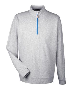 Devon & Jones Drytec20 Performance Quarter-Zip Pullover - Gray
