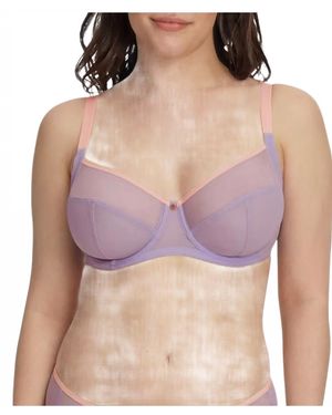 Skarlett Blue Spellbound Sheer Side Support Underwire Bra - Purple