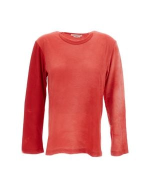 Comme des Garçons Faded Effect Relaxed Fit T-Shirt - Red