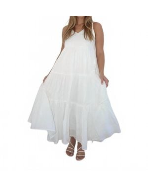 NIBI MTK Donna Tier Dress - White