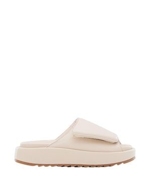 Gia Borghini 40Mm Gia 1 Leather And Scuba Sandals - White