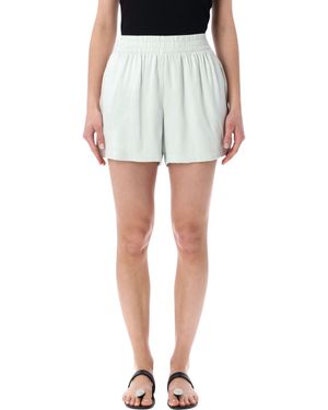 Anine Bing Kam High-Rise Shorts - Blue