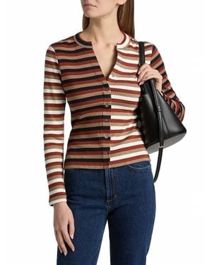 Veronica Beard Dilia Long Sleeve Top - Blue