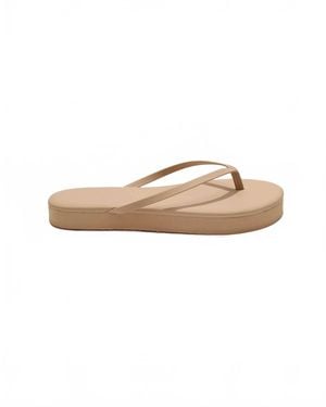 TKEES Lily Platform Sandals - White