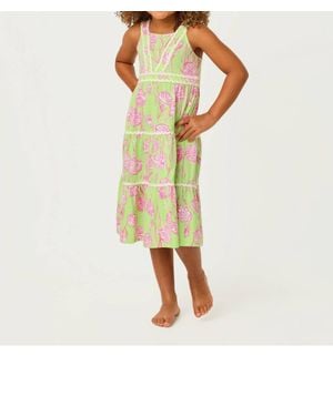 Lilly Pulitzer Kid's Mini Pollie Midi Dress - Green
