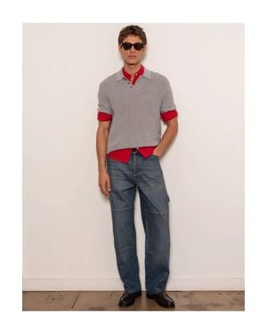 Alex Mill Jayce Polo Sweater - Pink