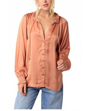 Olivaceous Any Atmosphere Top - Orange
