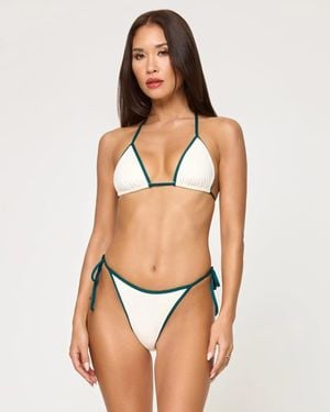 LSPACE L*Space Aspen Triangle Top Cream Deep Stretch Swimwear Gbo2546 - Natural