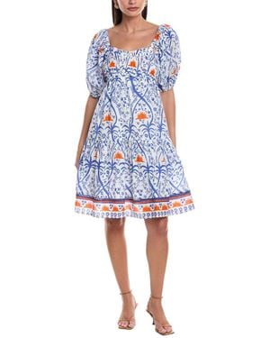 Ro's Garden Tamara Mini Dress - Blue