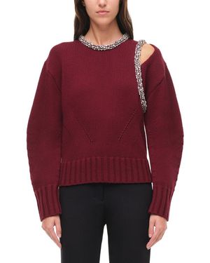 Jonathan Simkhai Monroe Wool & Cashmere-Blend Pullover - Red