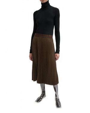 Tibi Sunray Pull On Midi Skirt - Black