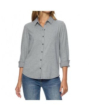 Flag & Anthem Lilly Knit Flannel Shirt - Gray