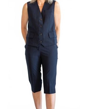 Herskind Aliyah Mid Rise Slim Leg Pants - Blue