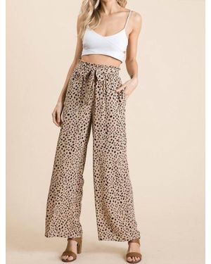 Vanilla Bay Paperbag Pants - Natural