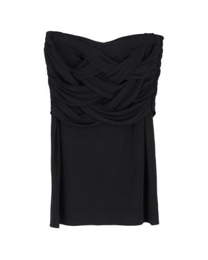 ESCADA Weave-Effect Tube Top - Black