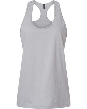 Gildan Softstyle Cvc Racerback Tank Top - Gray