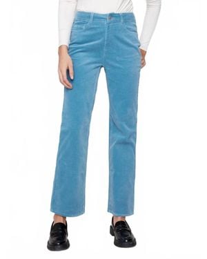 Charlie b Straight Leg Corduroy Pants - Blue