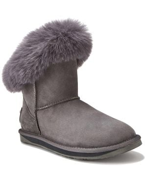 Australia Luxe Foxy Xtra Short Suede Boot - Gray
