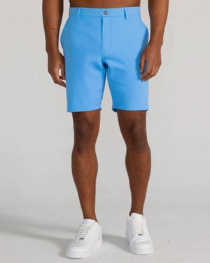 Redvanly Hanover 9" Golf Pull On Short - Blue