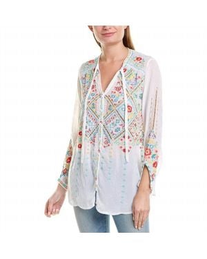 Johnny Was Arges Blouse - White