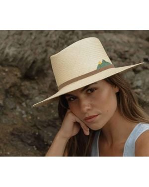 Freya Mountain Embroidery Hat - Green