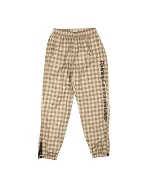 Opening Ceremony Plaid Nylon Jog Pant - Natural