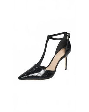 Cinq À Sept Clara Croco T Strap Pump - Black