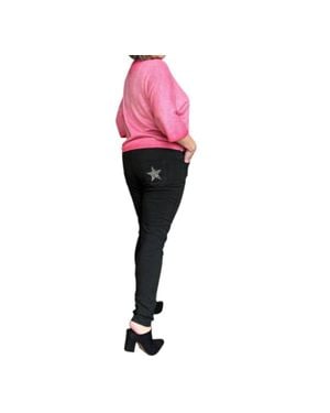Made In Italy Starlight Italian Magic Pants - Pink
